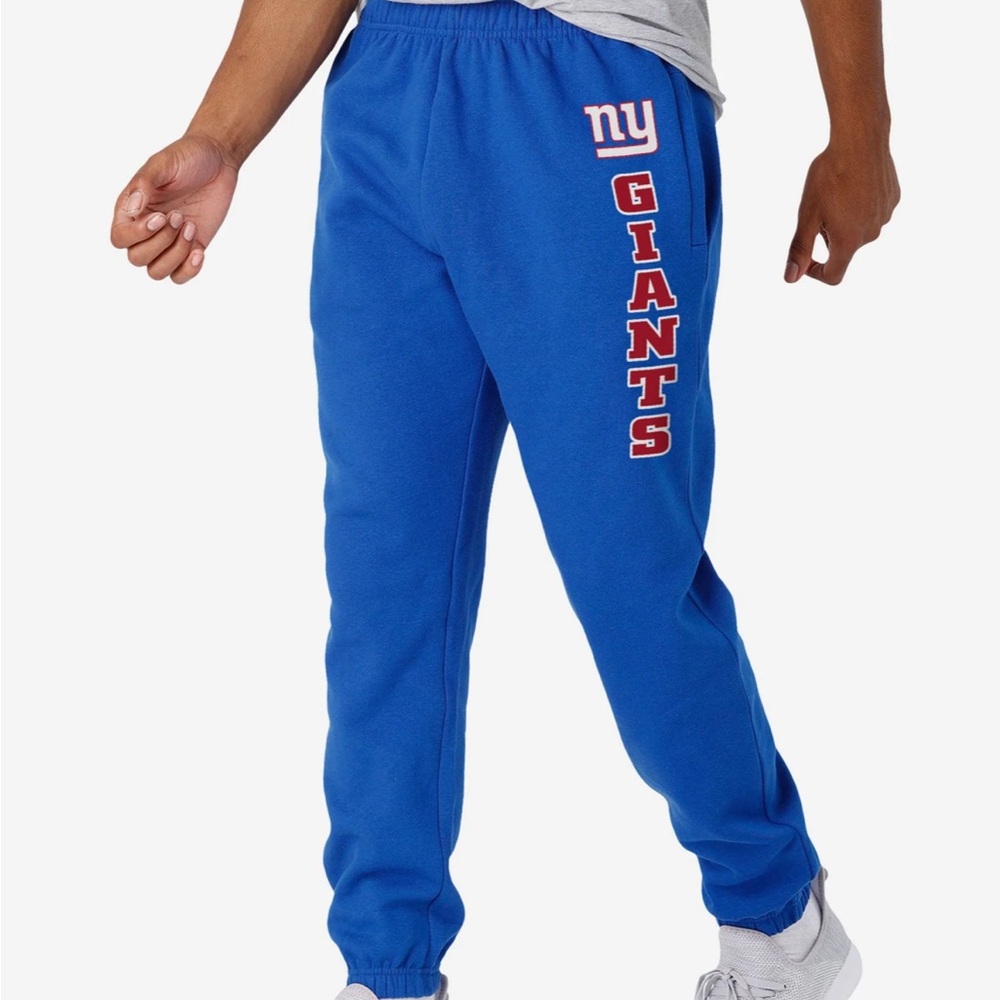NFL women’s size large with pockets sweatpants measure 18 waist Blue Giants